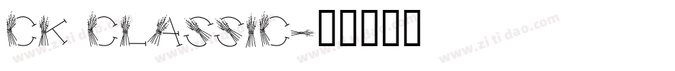 CK Classic字体转换